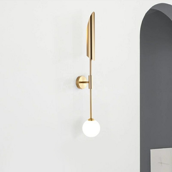 Lampa ścienna LUCCA złota - Moosee